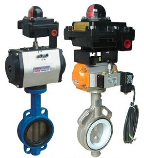 中線氣動對夾軟密蝶閥