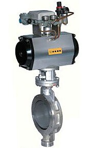 氣動對夾式硬密封蝶閥