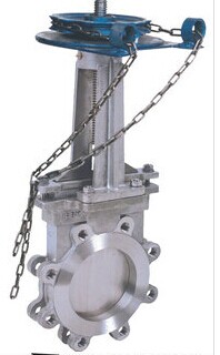 鏈輪對夾式（shì）刀型閘閥