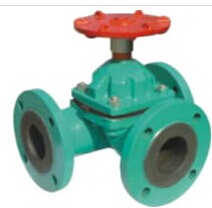 三通式襯膠隔（gé）膜（mó）閥