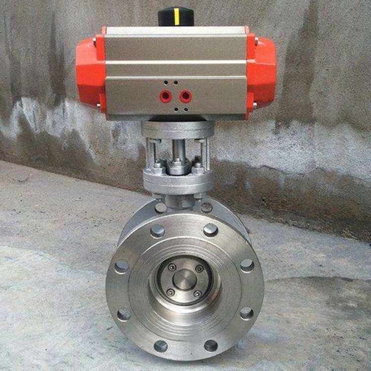 氣動法（fǎ）蘭硬密封蝶閥