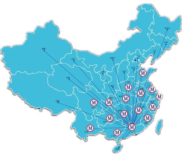覆蓋全（quán）國的服務點